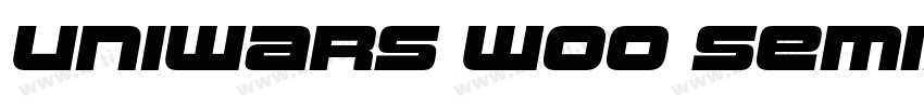 Uniwars W00 SemiBold字体转换